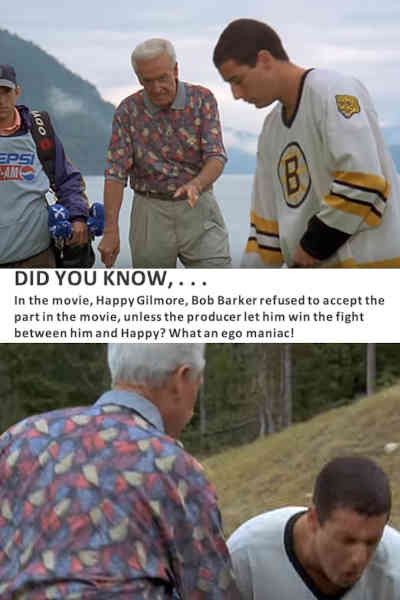 bob barker, happy gilmore, adam sandler